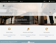 Tablet Screenshot of pianoherzig.ch